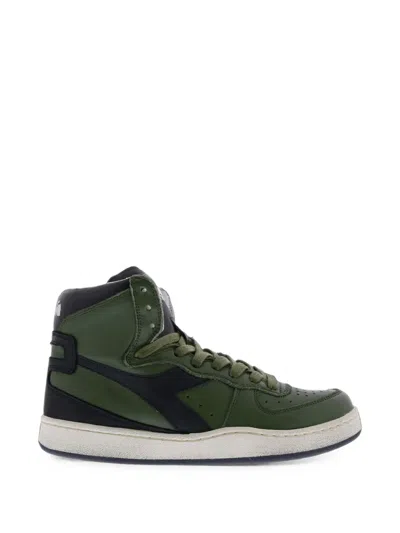 Diadora Mi Basket Used Sneakers In Green