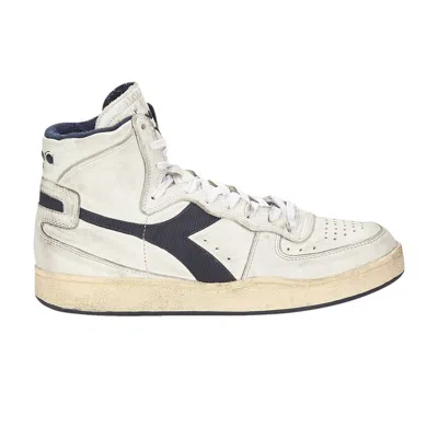 Pre-owned Diadora Mi Basket Used 'white Blue Corsair'