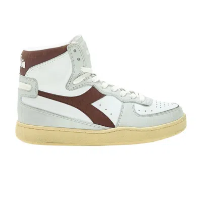 Pre-owned Diadora Mi Basket Used 'white Decadent Chocolate' | Men's Size 7