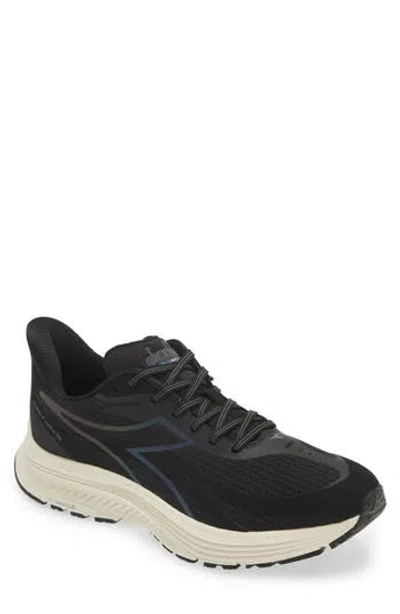 Diadora Mythos Blushield 9 Vortice Hip Running Shoe In Black/steel Gray