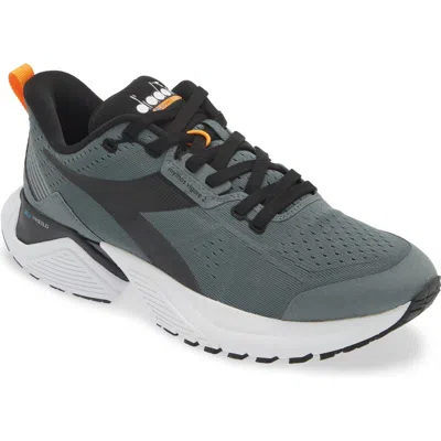 Diadora Mythos Blushield Vigore 2 Running Shoe In Balsam Green/black/white