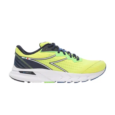 Pre-owned Diadora Mythos Blushield Volo 2 'neon Yellow Black Iris' | Men's Size 10