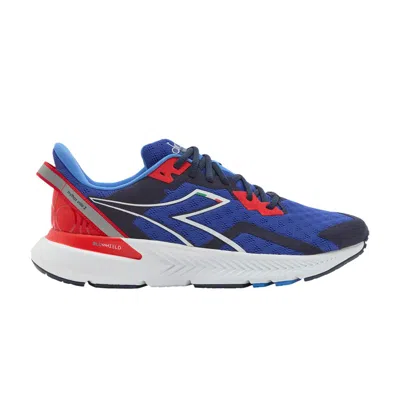 Pre-owned Diadora Mythos Blushield Volo 3 'surf The Web Fiery Red' | Blue | Men's Size 11
