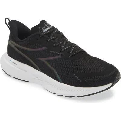 Diadora Mythos Blushield Volo 4 Hip Running Shoe In Black/white