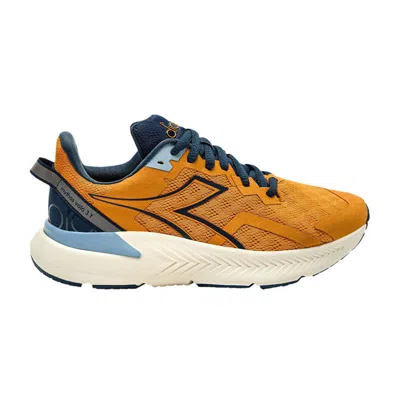 Pre-owned Diadora Mythos Volo 3 Big Kid 'bright Marigold Blue Opal' | Orange | Kid's Size 3.5