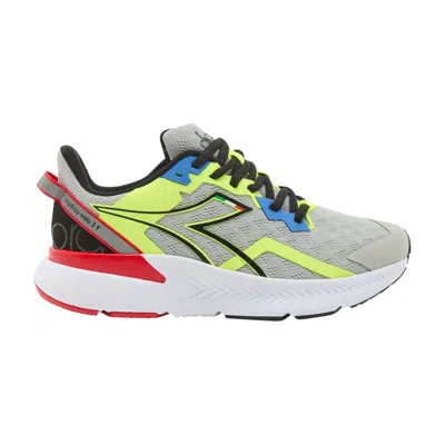 Pre-owned Diadora Mythos Volo 3 Big Kid 'silver Black Yellow' | Kid's Size 2