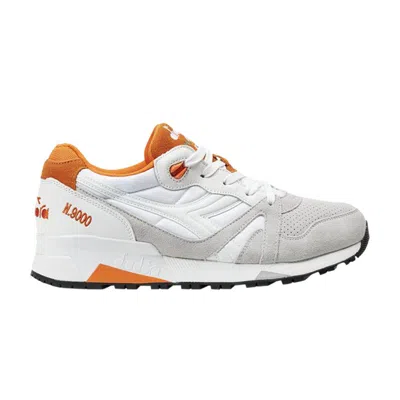 Pre-owned Diadora N9000 Double L 'white Orange' | Men's Size 8.5
