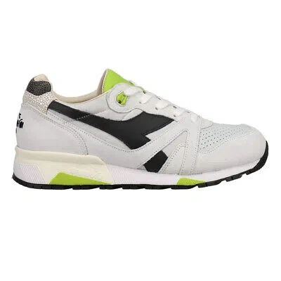 Pre-owned Diadora N9000 Italia Lace Up Mens White Sneakers Casual Shoes 177990-c9304