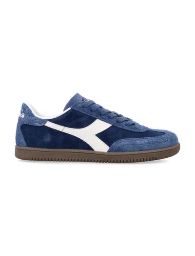 Diadora Navy Blue Lace Up Sneakers