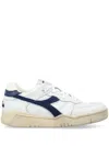 Diadora Panelled Leather Sneakers In White