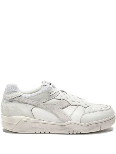 Diadora Perforated Sneakers In White