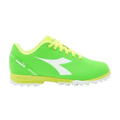 Pre-owned Diadora Pichichi 5 Tf Big Kid 'green Fluorescent White' | Kid's Size 3