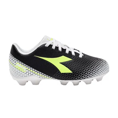 Pre-owned Diadora Pichichi 6 Md Big Kid 'black Yellow Fluo' | Kid's Size 5.5