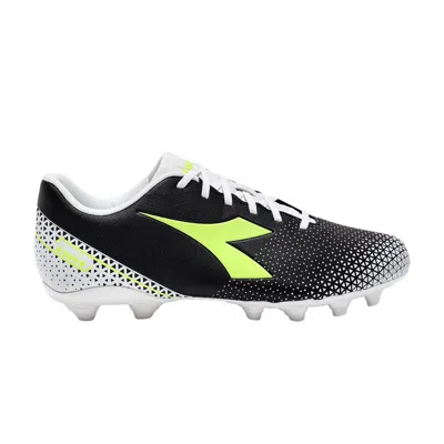 Pre-owned Diadora Pichichi 6 Mg14 'black White Yellow Fluorescent' | Men's Size 9.5