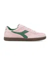 Diadora Pink Lace Up Sneakers In Pink