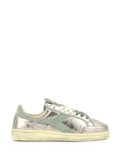 Diadora Prestige Low-top-sneakers Aus Leder In Silver