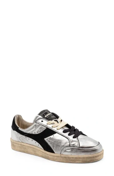 Diadora Prestige Metallic Sneaker In Silver