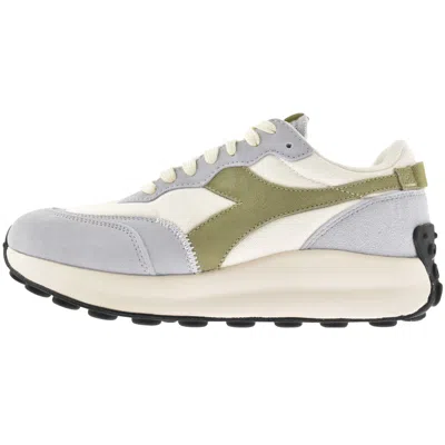 Diadora Race Suede Sw Trainers Blue In White