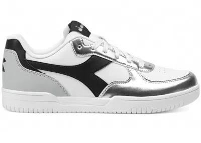 Pre-owned Diadora Raptor Low Odissea (women's) Sneakers In White/black/silver In Multi