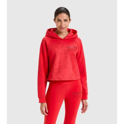 Diadora Red Cotton Sweatshirt