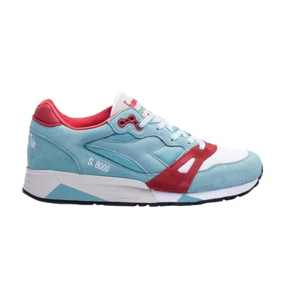 Pre-owned Diadora S8000 Nyl Italia 'marine Blue Fiery Red' | Men's Size 9