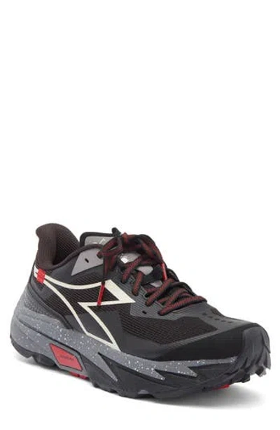 Diadora Sestriere Xt 2 Trail Running Shoe In Black/steel Gray