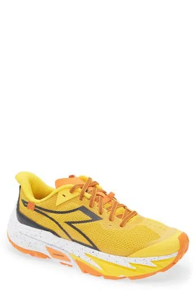 Diadora Sestriere Xt 2 Trail Running Shoe In Yellow Chrome/exuberance/black