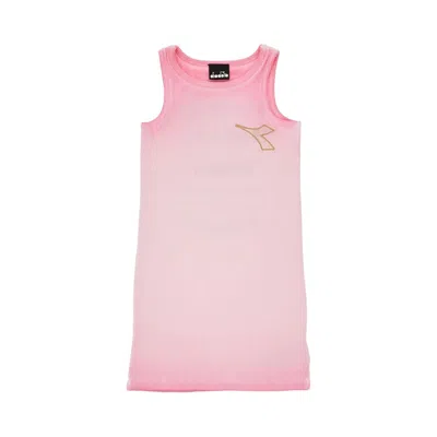 Diadora Shed-out Ribbed Mini Dress Kids In Pink