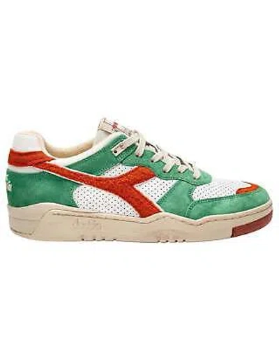 Pre-owned Diadora Shoes  Heritage B.560 Rr Italia Trainers Man Leather White/brown