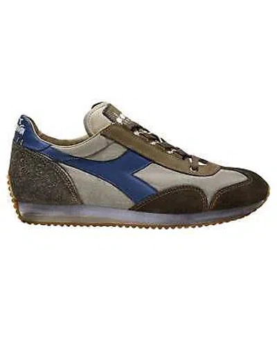 Pre-owned Diadora Shoes  Heritage Equipe Dirty Sw Evo Trainers Unisex Dark Gray