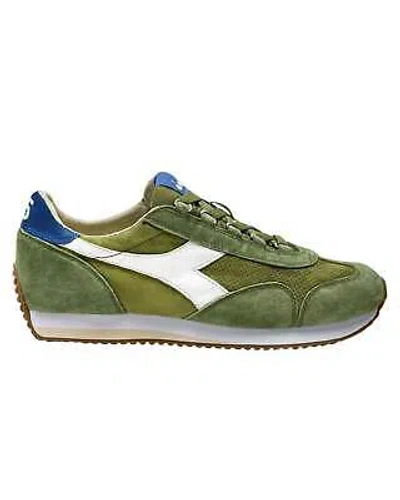 Pre-owned Diadora Shoes  Heritage Equipe Suede Sw Trainers Man Dark Green