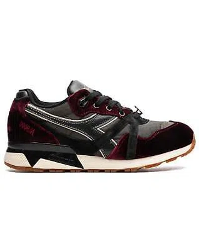 Pre-owned Diadora Shoes Limited Edition N9000 Vino Trainers Leather Black