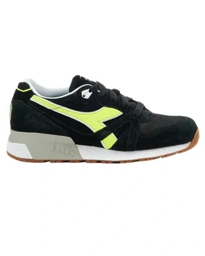 Pre-owned Diadora Shoes N9000 Patta Bobo Vieri Trainers Leather Black