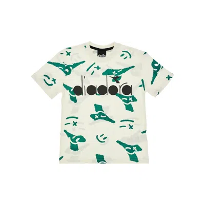 Diadora Smile Print T-shirt Kids In White