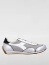 Diadora Silver Lace Up Sneakers In Metallic