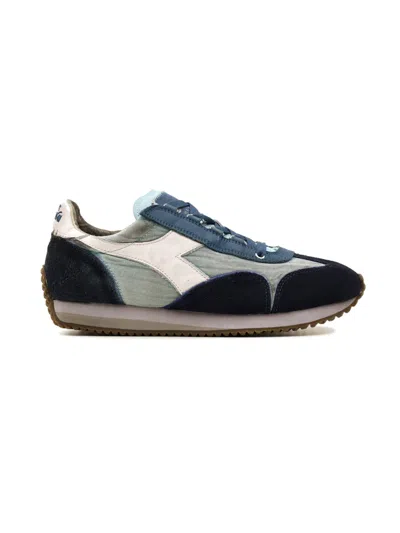 Diadora Heritage Heritage Equipe Dirty Sw Evo Low-profile Sneaker In Blue