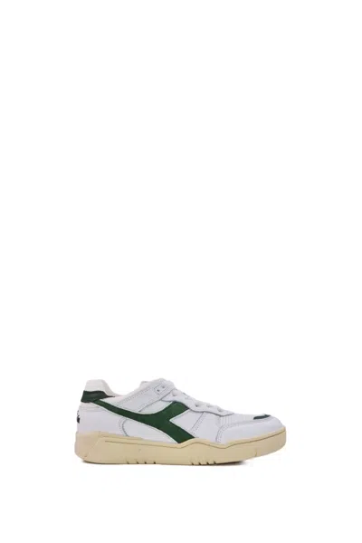 Diadora B.560 Used Leather Sneakers In White