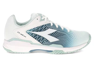 Pre-owned Diadora Speed Competition 7 + Ag (women's) Sneakers In White/surf Spray/legion Blue