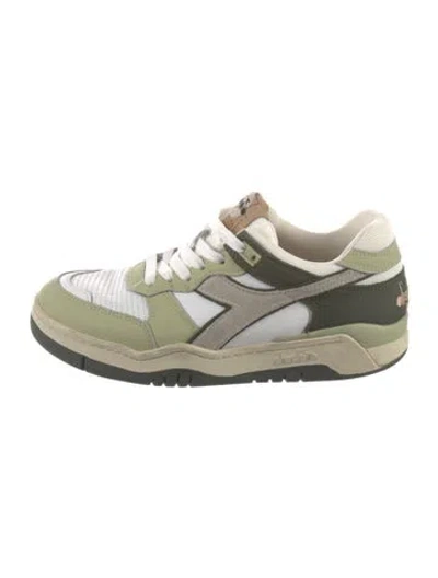 Pre-owned Diadora Suede Colorblock Pattern Sneakers In Multi