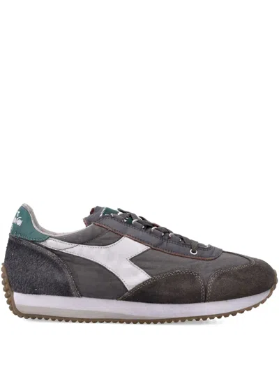Diadora Suede-panel Sneakers In Gray