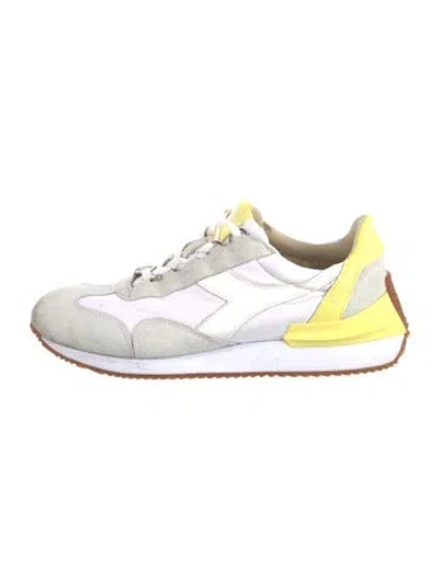 Pre-owned Diadora Suede Sneakers In White
