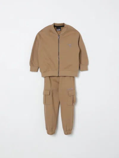 Diadora Suit  Kids Color Mouse Grey In Brown