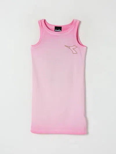 Diadora Kids' T-shirt  Kinder Farbe Pink