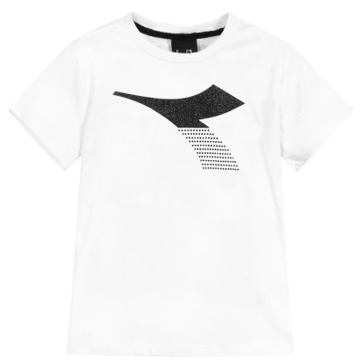Diadora Teen Girls White Logo T-shirt