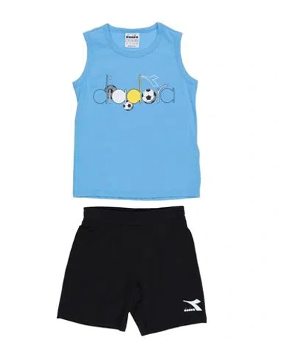 Diadora Babies'  Toddler Boy Co-ord Sky Blue Size 6 Cotton