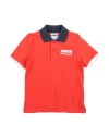 Diadora Toddler Boy Polo Shirt Tomato Red Size 4 Cotton In Orange