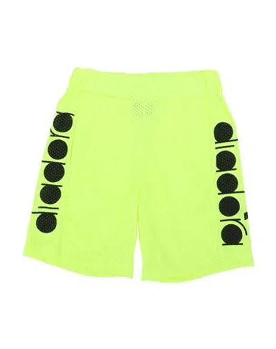 Diadora Toddler Boy Shorts & Bermuda Shorts Lime Green Size 6 Polyester In Green