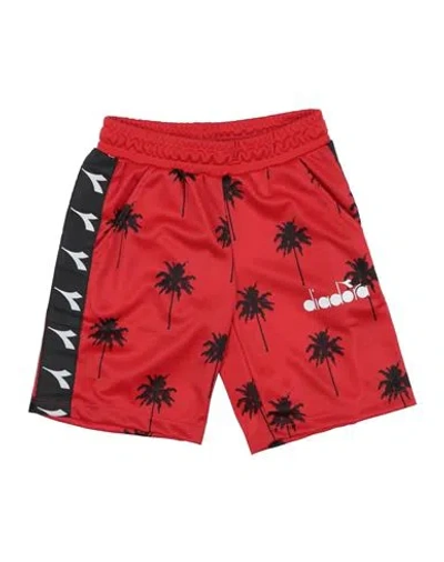 Diadora Babies'  Toddler Boy Shorts & Bermuda Shorts Red Size 4 Polyester