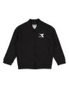 Diadora Toddler Boy Sweatshirt Black Size 6 Cotton, Polyester In Black