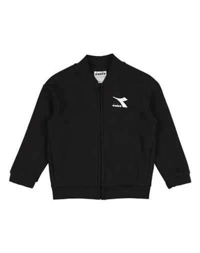 Diadora Kids'  Toddler Boy Sweatshirt Black Size 6 Cotton, Polyester